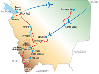 Carte Voyage sur Mesure au Chili